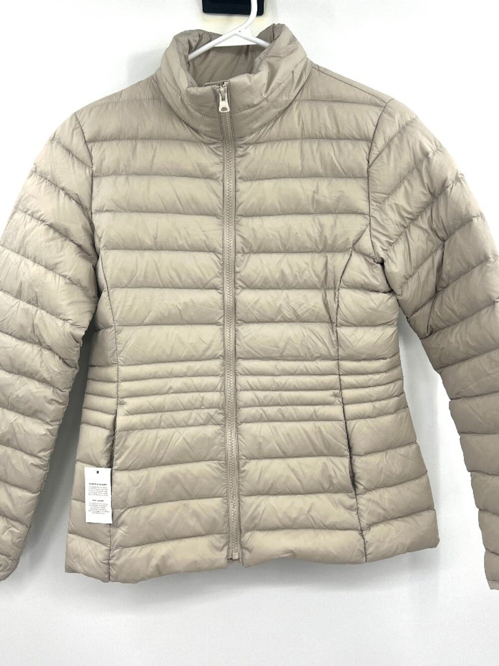 NWT Lands' End Wanderweight Packable Down Jacket in Mushroom Size XS